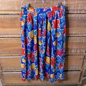 VTG Long Floral Skirt